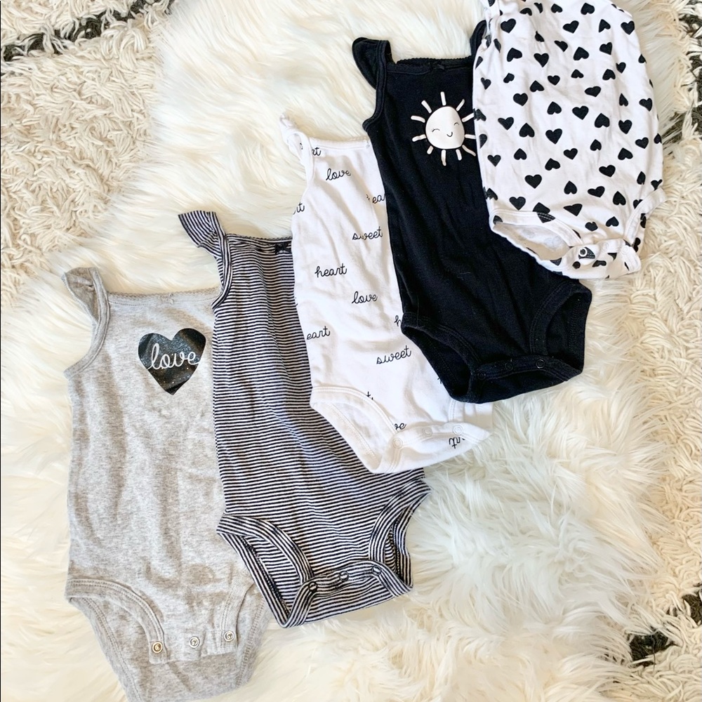 5pc Ruffle Tank Onesies